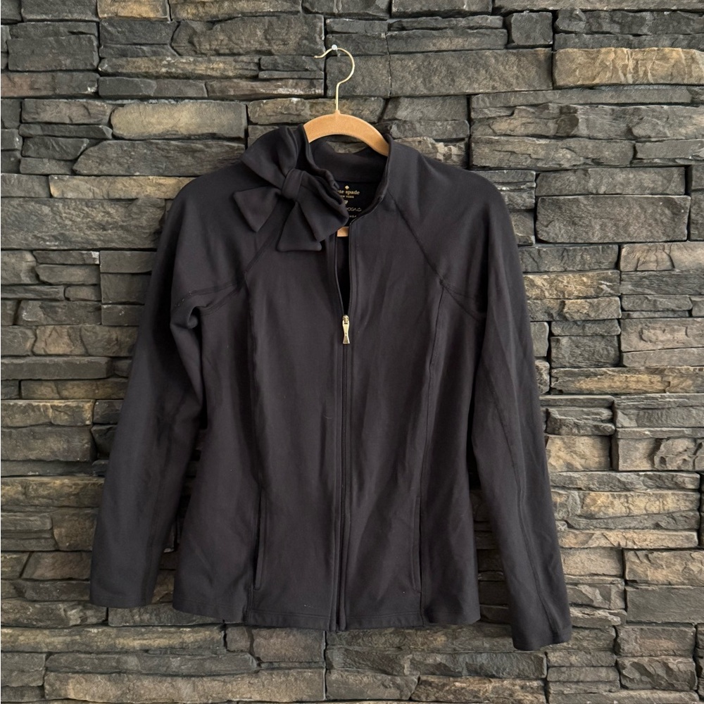 Beyond Yoga Kate Spade collab Black Jacket with Bow size M